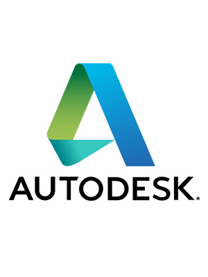 An image of Autodesk's logo, which is a stylized, ombre letter A that goes from light green to a dark teal.