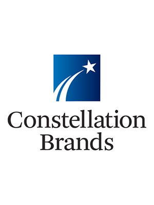 An image of Constellation Brands' logo, which is a white shooting star over a dark blue background.